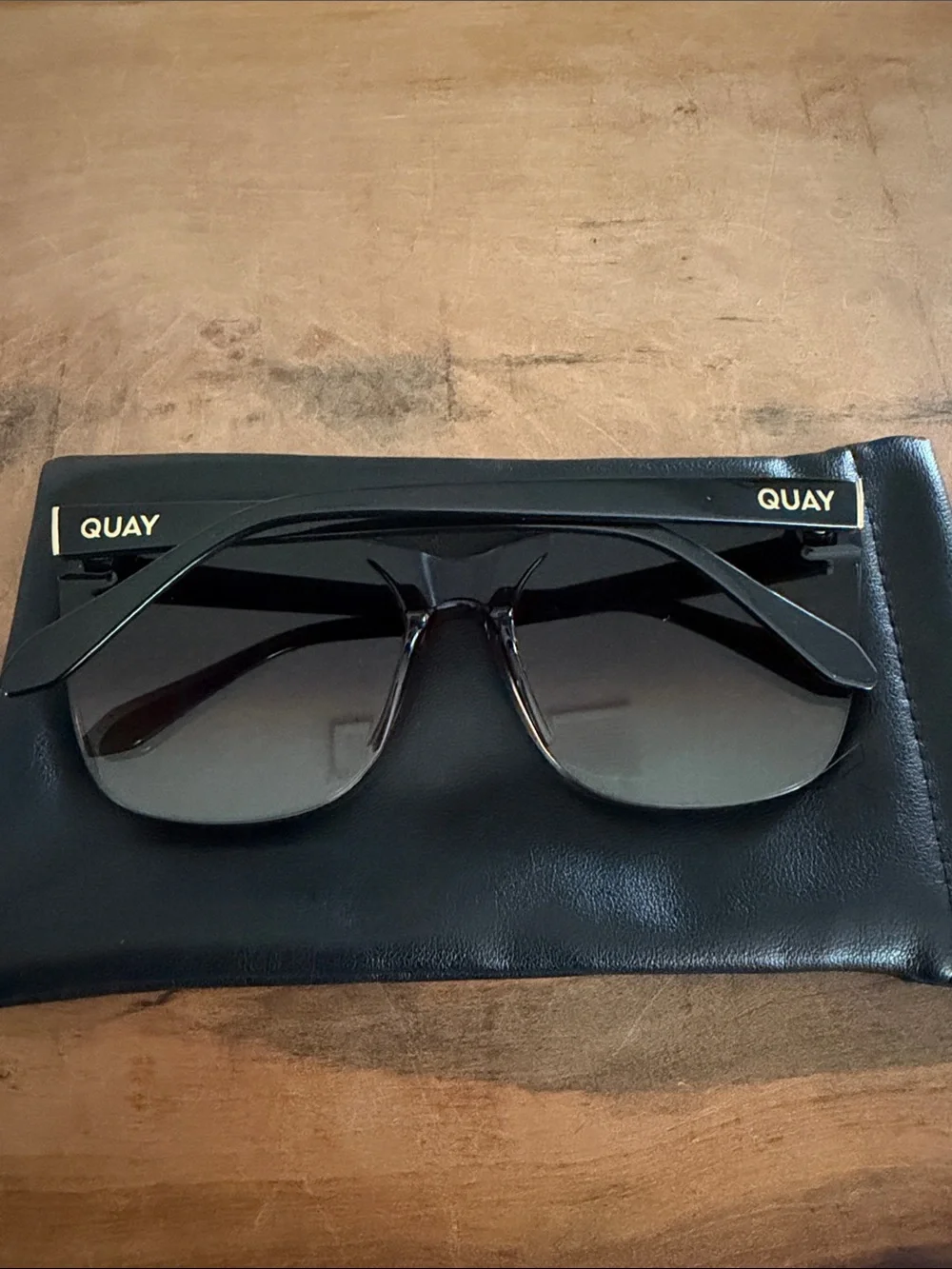 Women's QUAY Oversized purple rose Gradient Cat-Eye Sunglasses -